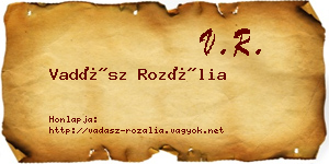 Vadász Rozália névjegykártya