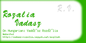 rozalia vadasz business card